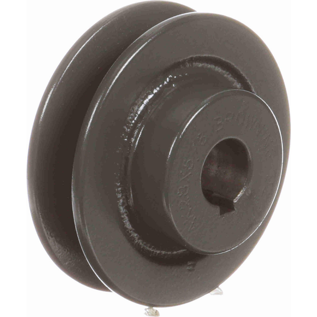BROWNING 5/8 in Bore Dia, 2.8 in OD, finished-bore single groove sheave, cast iron