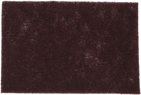 3M Hand Sanding Pad: non-woven aluminum oxide, very fine grade, maroon, series 7447