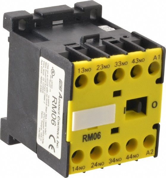ACI 4 Pole, 4NO, 120 VAC Control Relay 16 Amps, 600 VAC
