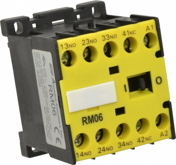 ACI 4 Pole, 3NO/NC, 120 VAC Control Relay 16 Amps, 600 VAC