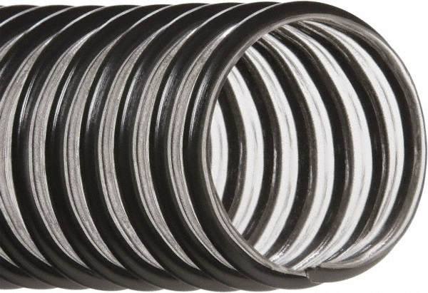 HI-TECH DURAVENT Vacuum Duct Hose: 2" ID, 26.00 psi, PVC 25' Hose, -20 to 150 deg F, 1-3/4" Bend Radius, Clear