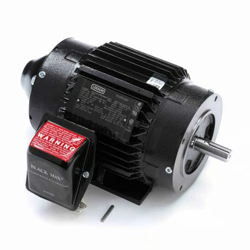 LEESON ELECTRIC 145THTN6046BAInverter Vector Duty Motor - 2 hp, 1800 rpm, 3 ph, 230/460 V, 145TC Frame, TENV (Totally Enclosed Non-Ventilated) Enclosure, 60 Hz, Rigid Base Mount, Continuous Duty